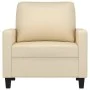 Sillón de tela color crema 60 cm de , Sofás - Ref: Foro24-359149, Precio: 170,32 €, Descuento: %