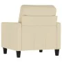 Sillón de tela color crema 60 cm de , Sofás - Ref: Foro24-359149, Precio: 170,32 €, Descuento: %