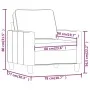 Sillón de tela color crema 60 cm de , Sofás - Ref: Foro24-359149, Precio: 170,32 €, Descuento: %