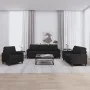 3-piece sofa set with black fabric cushions by , Sofas - Ref: Foro24-3201432, Price: 686,52 €, Discount: %