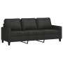 Juego de sofás con cojines 3 piezas tela negro de , Sofás - Ref: Foro24-3201432, Precio: 699,46 €, Descuento: %