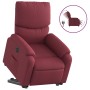 Sillón eléctrico reclinable elevable de tela rojo tinto en Sillones | Comprar online en Foru.es
