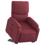 Sillón eléctrico reclinable elevable de tela rojo tinto en Sillones | Comprar online en Foru.es