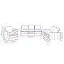 Set Sofas mit Kissen 3 Stück cremefarbener Stoff von , Sofas - Ref: Foro24-3201430, Preis: 630,71 €, Rabatt: %