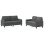 Juego de sofás con cojines 2 piezas tela gris oscuro de , Sofás - Ref: Foro24-3201445, Precio: 438,02 €, Descuento: %