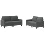 Juego de sofás con cojines 2 piezas tela gris oscuro de , Sofás - Ref: Foro24-3201445, Precio: 445,75 €, Descuento: %