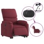 Sillón eléctrico reclinable elevable de tela rojo tinto en Sillones | Comprar online en Foru.es
