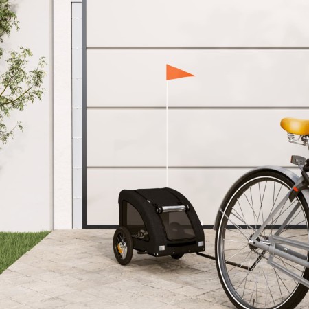 Remolque de bicicleta mascotas hierro tela Oxford negro de , Cochecitos para mascotas - Ref: Foro24-93954, Precio: 95,30 €, D...