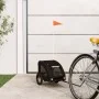 Black Oxford fabric iron pet bicycle trailer by , pet strollers - Ref: Foro24-93954, Price: 93,40 €, Discount: %