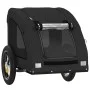 Black Oxford fabric iron pet bicycle trailer by , pet strollers - Ref: Foro24-93954, Price: 93,40 €, Discount: %