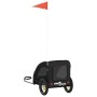 Remolque de bicicleta mascotas hierro tela Oxford negro de , Cochecitos para mascotas - Ref: Foro24-93954, Precio: 95,30 €, D...