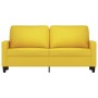 Sofá de 2 plazas de tela amarillo claro 140 cm de , Sofás - Ref: Foro24-359168, Precio: 212,32 €, Descuento: %