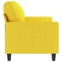 Sofá de 2 plazas de tela amarillo claro 140 cm de , Sofás - Ref: Foro24-359168, Precio: 209,21 €, Descuento: %