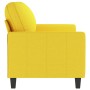 Sofá de 2 plazas de tela amarillo claro 140 cm de , Sofás - Ref: Foro24-359168, Precio: 212,32 €, Descuento: %
