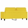 Sofá de 2 plazas de tela amarillo claro 140 cm de , Sofás - Ref: Foro24-359168, Precio: 212,32 €, Descuento: %