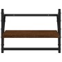 Estantes de pared con barras 2 uds marrón roble 40x25x30 cm de , Estantes y estanterías - Ref: Foro24-836242, Precio: 17,76 €...