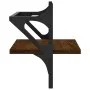 Estantes de pared con barras 2 uds marrón roble 40x25x30 cm de , Estantes y estanterías - Ref: Foro24-836242, Precio: 17,76 €...