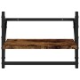 Estantes de pared con barras 2 uds roble ahumado 40x25x30 cm de , Estantes y estanterías - Ref: Foro24-836240, Precio: 21,25 ...