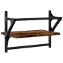 Estantes de pared con barras 2 uds roble ahumado 40x25x30 cm de , Estantes y estanterías - Ref: Foro24-836240, Precio: 21,25 ...