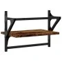 Estantes de pared con barras 2 uds roble ahumado 40x25x30 cm de , Estantes y estanterías - Ref: Foro24-836240, Precio: 21,02 ...