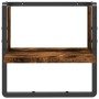 Estantes de pared con barra roble ahumado 30x25x30 cm de , Estantes y estanterías - Ref: Foro24-836280, Precio: 13,98 €, Desc...