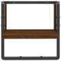 Estante de pared con barra marrón roble 30x25x30 cm de , Estantes y estanterías - Ref: Foro24-836282, Precio: 10,93 €, Descue...