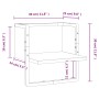 Estante de pared con barra marrón roble 30x25x30 cm de , Estantes y estanterías - Ref: Foro24-836282, Precio: 10,93 €, Descue...