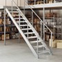 Peldaño de rejilla acero galvanizado 70x24x7 cm de , Alfombrillas para escalones - Ref: Foro24-155683, Precio: 45,25 €, Descu...