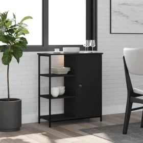 Aparador de madera de ingeniería negro 70x30x80 cm de , Aparadores - Ref: Foro24-835489, Precio: 70,64 €, Descuento: %