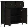 Aparador de madera de ingeniería negro 70x30x80 cm de , Aparadores - Ref: Foro24-835524, Precio: 78,80 €, Descuento: %