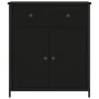 Aparador de madera de ingeniería negro 70x30x80 cm de , Aparadores - Ref: Foro24-835524, Precio: 77,83 €, Descuento: %