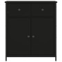 Aparador de madera de ingeniería negro 70x30x80 cm de , Aparadores - Ref: Foro24-835524, Precio: 78,80 €, Descuento: %
