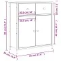 Aparador de madera de ingeniería negro 70x30x80 cm de , Aparadores - Ref: Foro24-835524, Precio: 77,83 €, Descuento: %