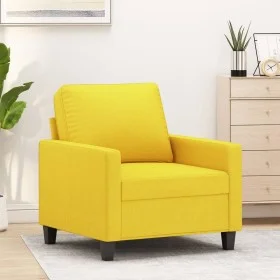 Sillón de tela amarillo claro 60 cm de , Sofás - Ref: Foro24-359152, Precio: 137,29 €, Descuento: %
