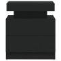 Mesita de noche de aglomerado negro 45x35x52 cm de vidaXL, Mesitas de noche - Ref: Foro24-326850, Precio: 94,73 €, Descuento: %