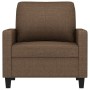 Sillón de tela marrón 60 cm de , Sofás - Ref: Foro24-359150, Precio: 160,72 €, Descuento: %