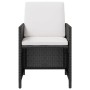 Set comedor de jardín 9 pzas ratán sintético y madera negro de vidaXL, Conjuntos de jardín - Ref: Foro24-42530, Precio: 613,4...