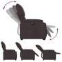 Sillón eléctrico reclinable elevable de tela marrón oscuro en Sillones | Comprar online en Foru.es