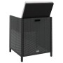 Set comedor de jardín 9 pzas ratán sintético y madera negro de vidaXL, Conjuntos de jardín - Ref: Foro24-42530, Precio: 613,4...