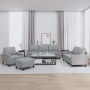 Juego de sofás con cojines 4 piezas tela gris claro de , Sofás - Ref: Foro24-3201436, Precio: 647,77 €, Descuento: %