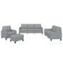 Juego de sofás con cojines 4 piezas tela gris claro de , Sofás - Ref: Foro24-3201436, Precio: 637,68 €, Descuento: %
