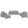 Juego de sofás con cojines 4 piezas tela gris claro de , Sofás - Ref: Foro24-3201436, Precio: 647,77 €, Descuento: %