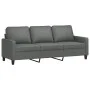 Juego de sofás con cojines 3 piezas tela gris oscuro de , Sofás - Ref: Foro24-3201429, Precio: 663,67 €, Descuento: %