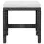 Set comedor de jardín 9 pzas ratán sintético y madera negro de vidaXL, Conjuntos de jardín - Ref: Foro24-42530, Precio: 613,4...