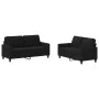 Juego de sofás con cojines 2 piezas tela negro de , Sofás - Ref: Foro24-3201448, Precio: 437,40 €, Descuento: %