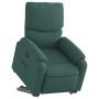 Sillón eléctrico reclinable elevable de tela verde oscuro en Sillones | Comprar online en Foru.es