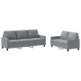 Juego de sofás con cojines 2 piezas tela gris claro de , Sofás - Ref: Foro24-3201460, Precio: 469,48 €, Descuento: %