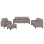 Juego de sofás con cojines 4 piezas tela gris taupe de , Sofás - Ref: Foro24-3201443, Precio: 704,92 €, Descuento: %