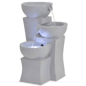 Fuente de agua de interior con LED de poliresina de vidaXL, Fuentes y cascadas - Ref: Foro24-244290, Precio: 68,01 €, Descuen...