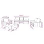 Sofa set with cushions 4 pieces taupe gray fabric by , Sofas - Ref: Foro24-3201443, Price: 692,70 €, Discount: %